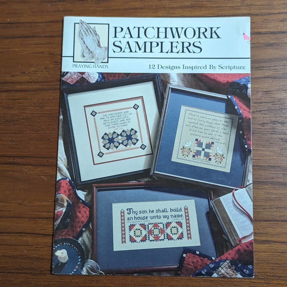 Praying Hands Patchwork Samplers Cross Stitch Pattern Book